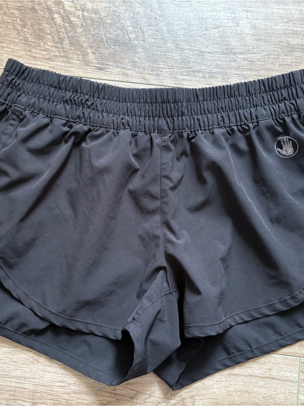 Body Glove Women's Black Athletic Shorts with Elastic Waist